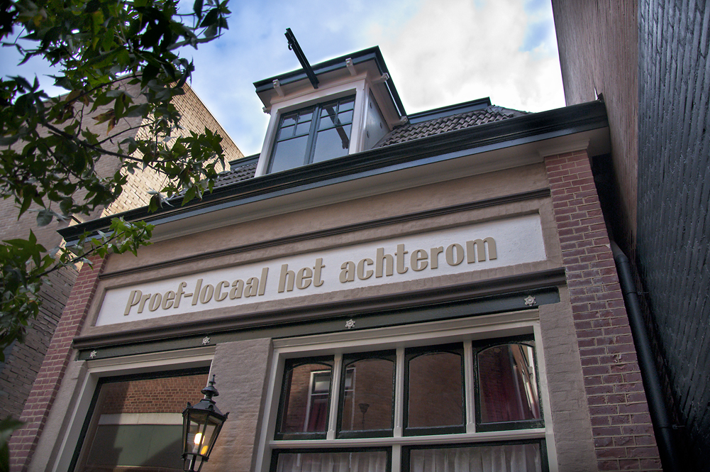 proeflokaal achterom Apeldoorn architect gevel restaurant eethuis