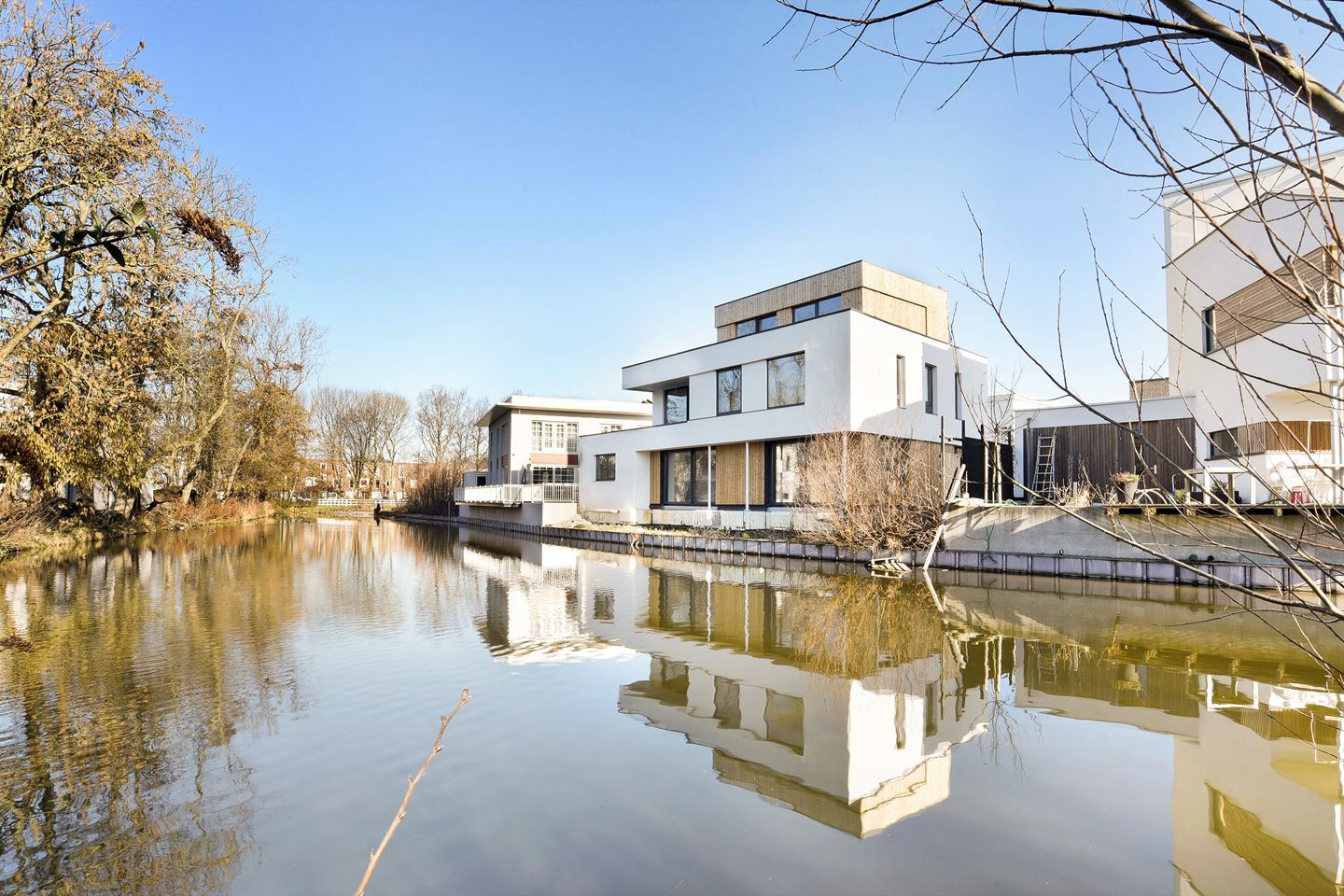 vrijstaande woning Den Haag architect hout nieuwbouw aan het water