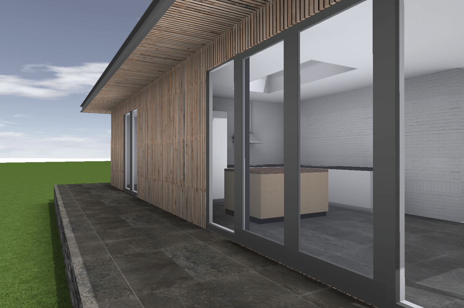 uitbreiding woning Beekbergen hout metaal architect glas